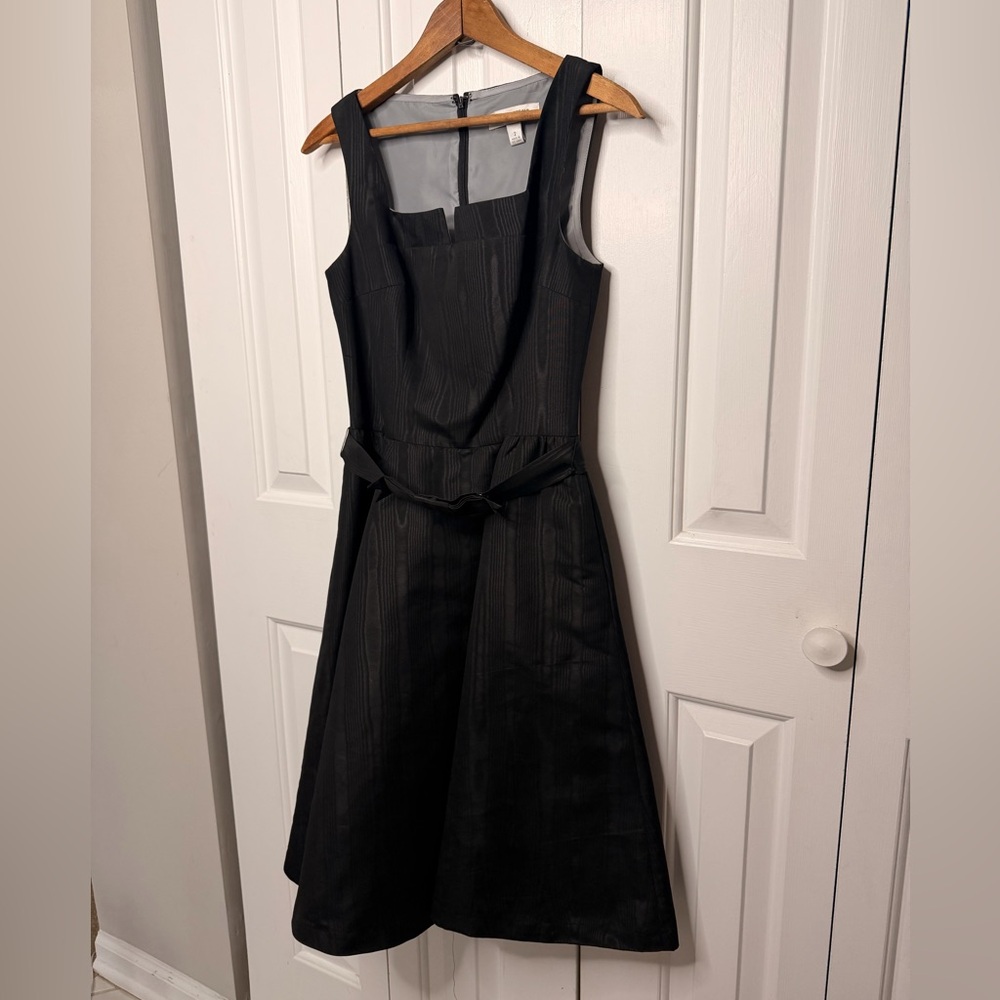 Isaac Mizrahi Square Neck Black Dress